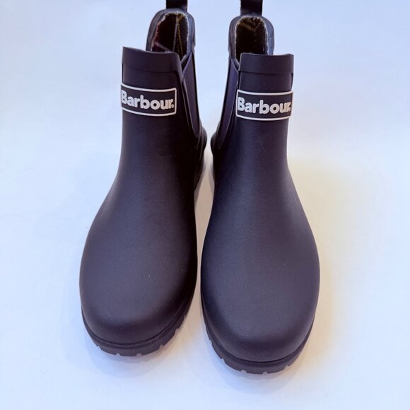 Barbour Nimbus Waterproof Chelsea Rain Boots Women’s Size 5 navy - Picture 4 of 9